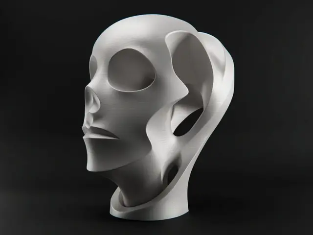 EMPTINESS - Sculpture robot moderne et support casque