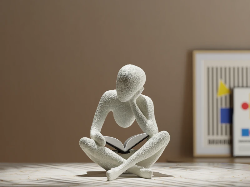 Le lecteur anonyme - Statuette 3D
